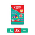 Guddu Premium | 50 diapers | Mini | 3 - 6 kg | 2