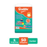 Guddu Premium | 50 diapers | Junior | 13 kg plus | 5