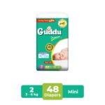Guddu Premium | 48 diapers | Mini | 3 - 6 kg | 2